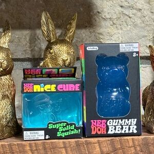 🧺🐰Easter Bundle NeeDoh Gummy Bear and Nice Cube Set -Blue